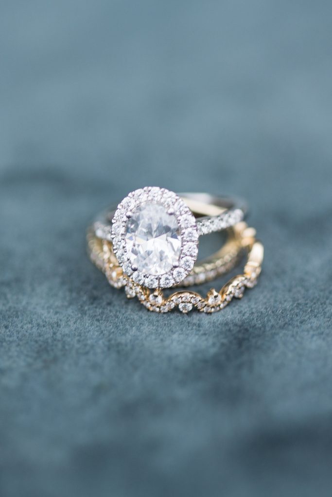 diamond ring details photographed by Hollyberry Studio