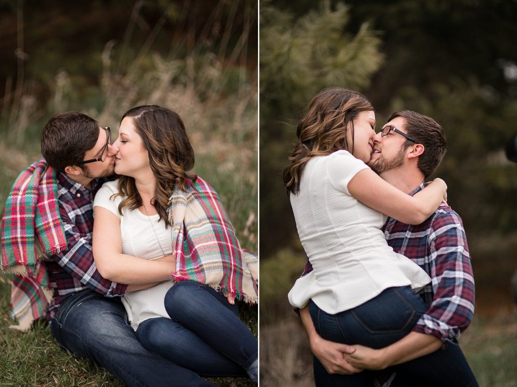 romantic engagement session with Hollyberry Studio