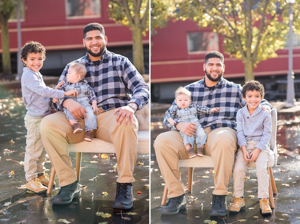 St. Louis family photographer Hollyberry Studio captures family portraits at Frontier Park