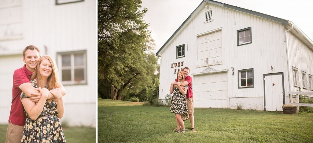 engagement session at Kuhs Estate and Farm with St. Louis MO wedding photographer Hollyberry Studio