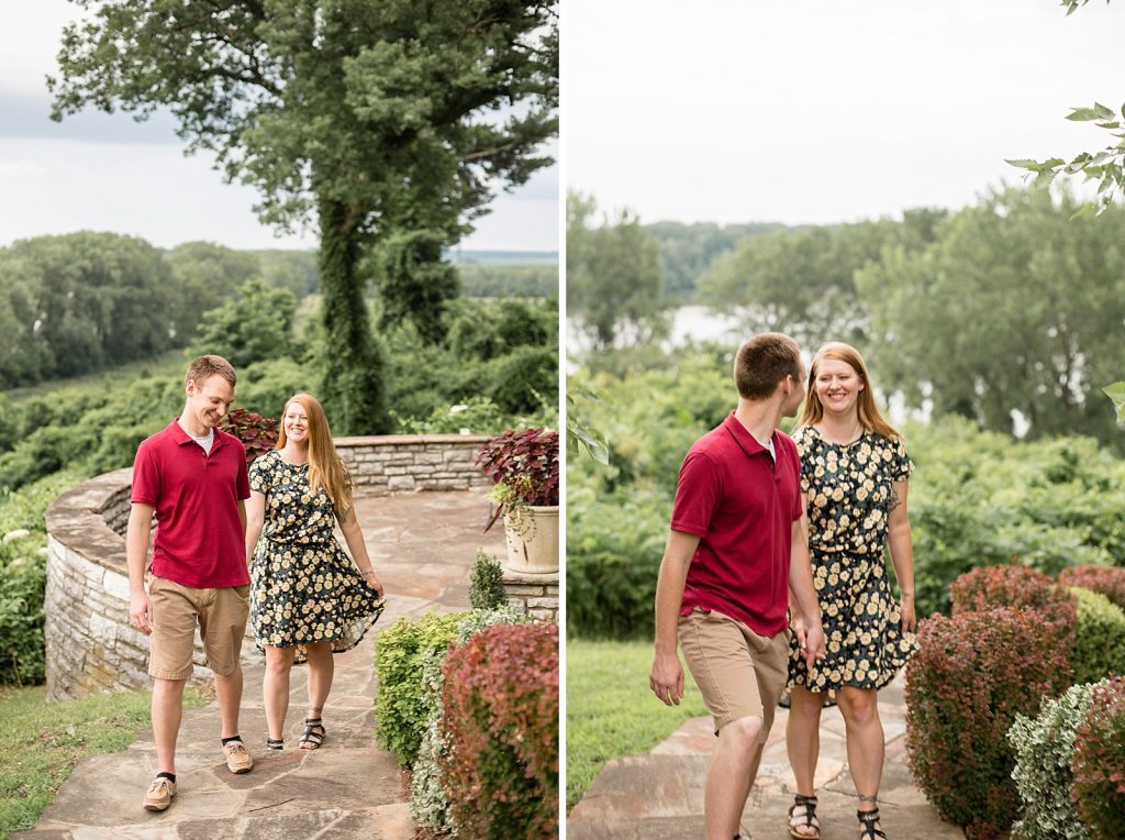 Kuhs Estate and Farm engagement portraits with MO wedding photographer Hollyberry Studio