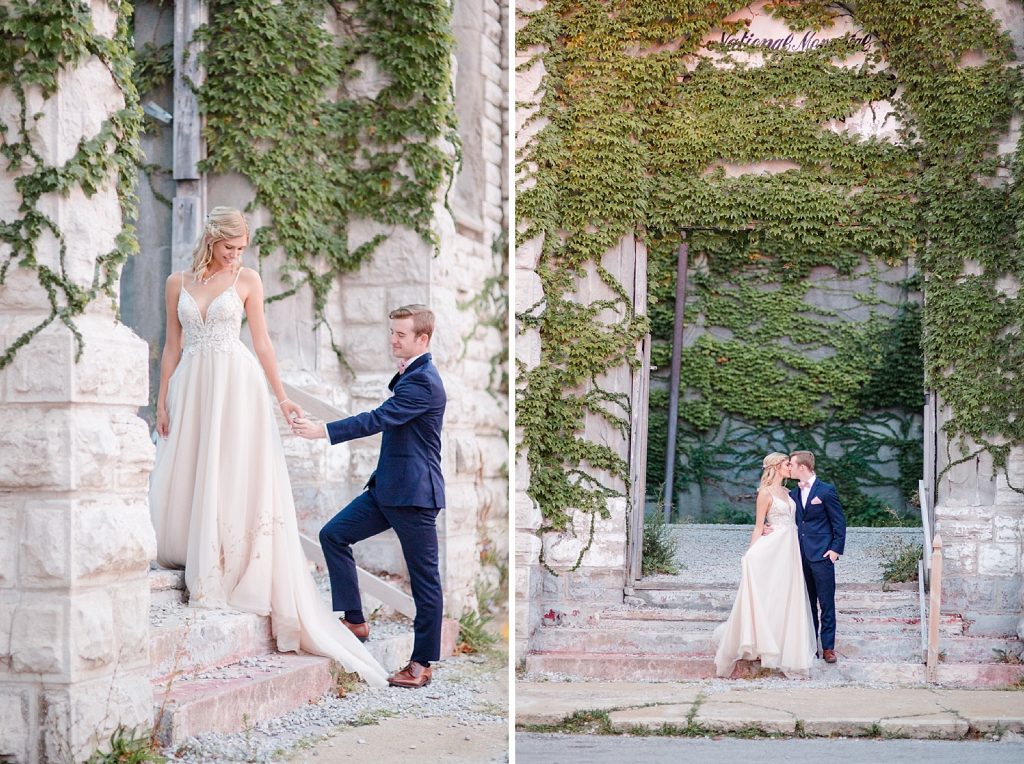 wedding portraits in downtown St. Louis by HollyBerry Studio
