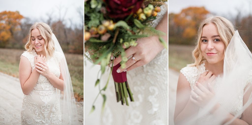 wedding bouquet by Krista Renee photographed by wedding photographer Hollyberry Studio
