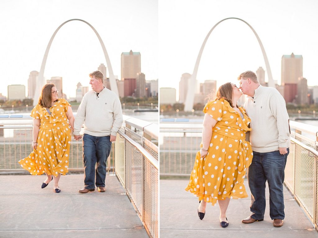 St. Louis engagement session by wedding photographer Hollyberry Studio