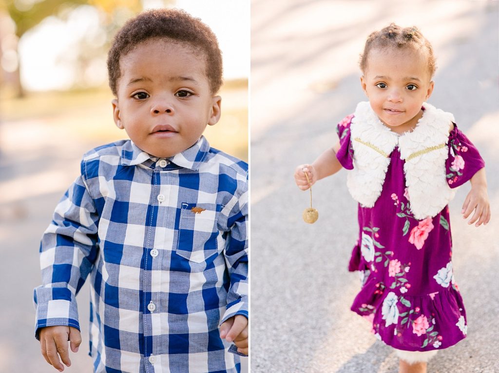babies pose during family session with Hollyberry Studio