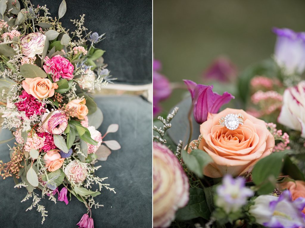 spring wedding bouquet by Vera & Buck Floral Studio photographed by Hollyberry Studio