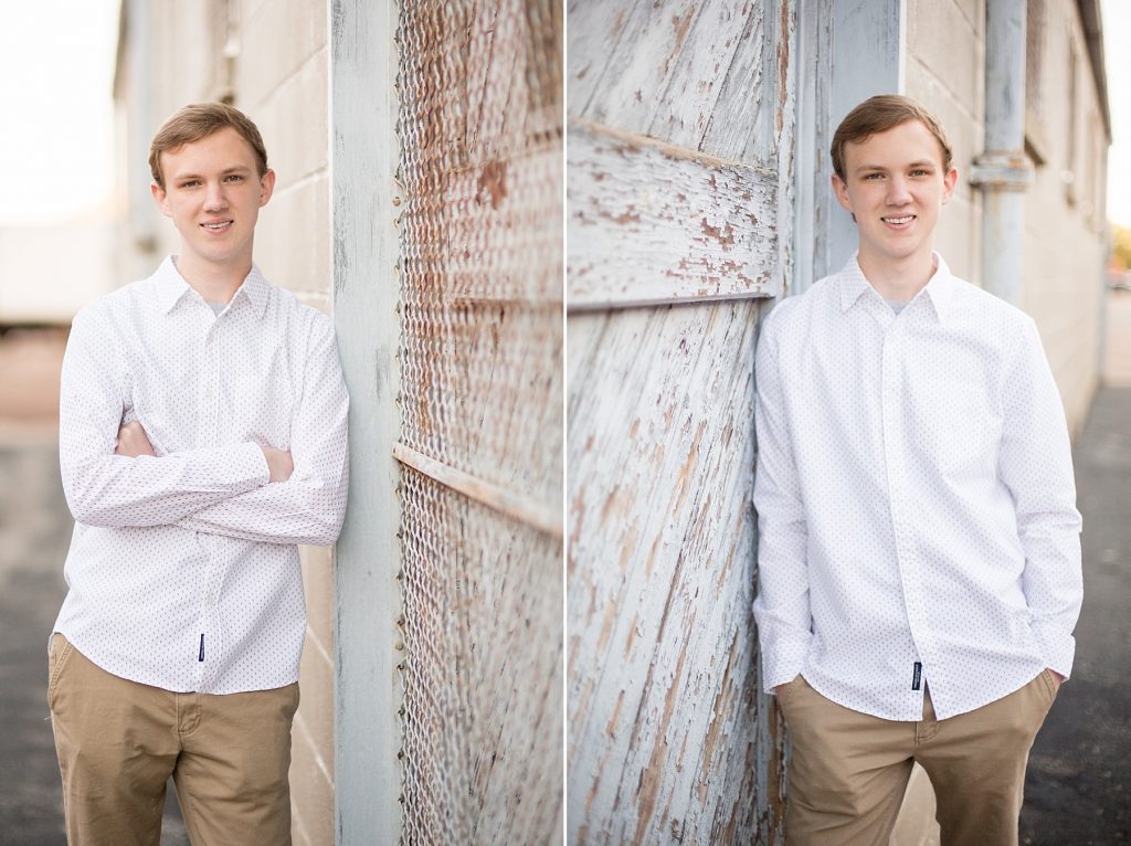 downtown St. Charles MO senior portraits with Hollyberry Studio