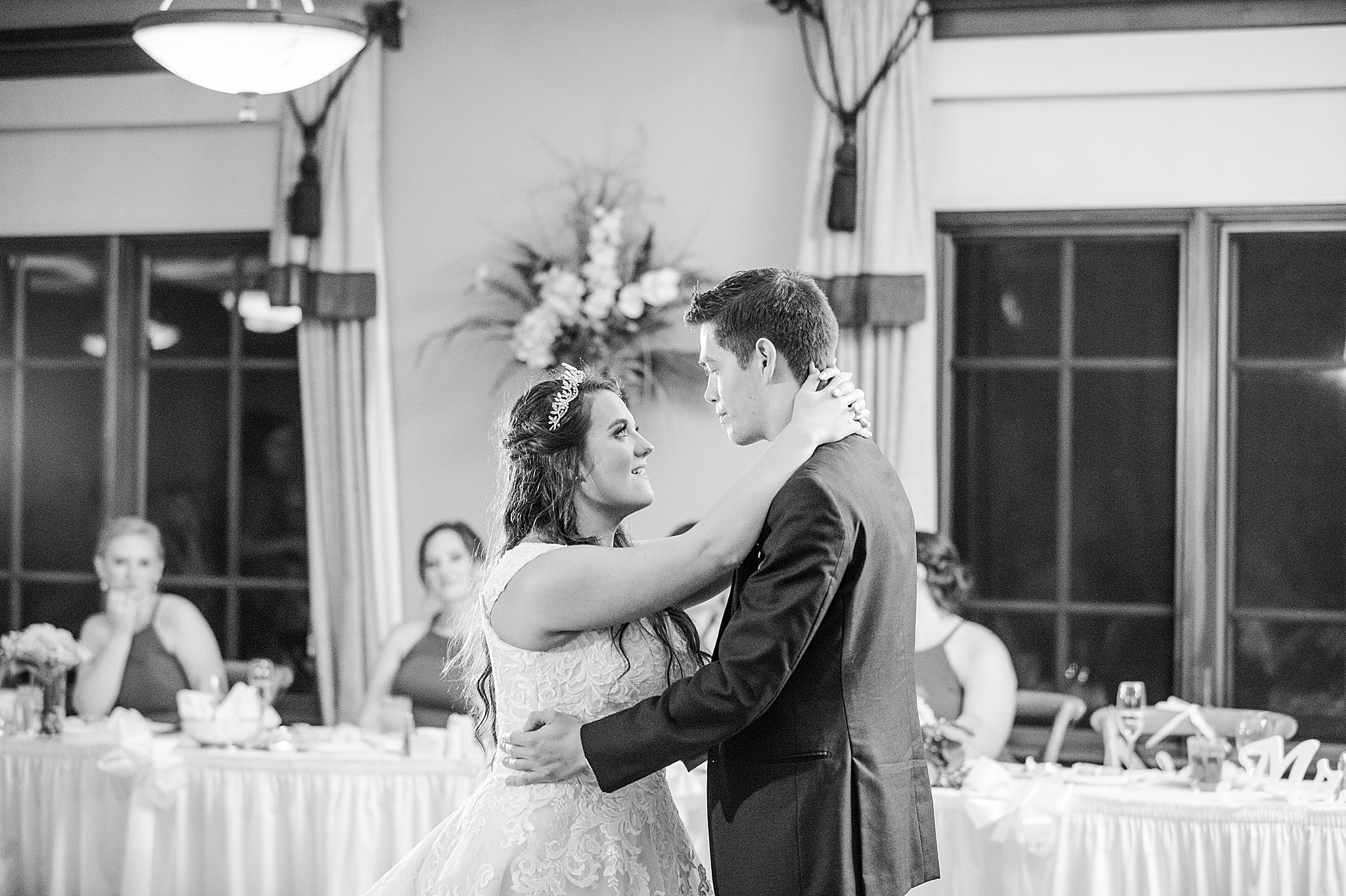 first dance at Old Hickory Golf Club for bride and groom